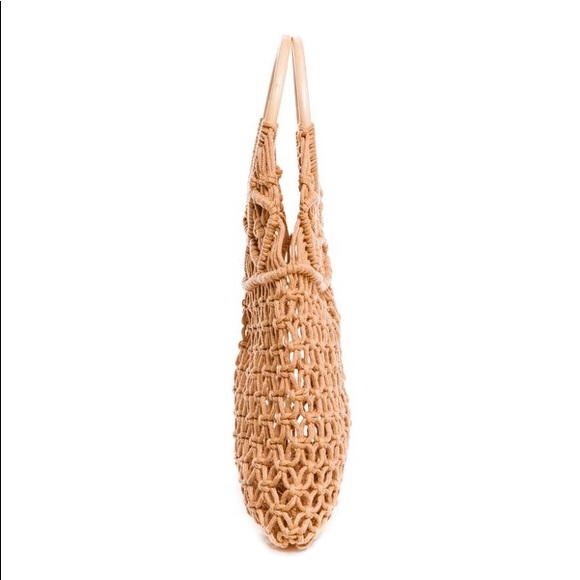 Camel Boho Macrame Woven Bag - Picture 5 of 5